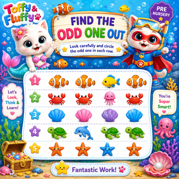 Find the Odd One Out - Activity Sheet